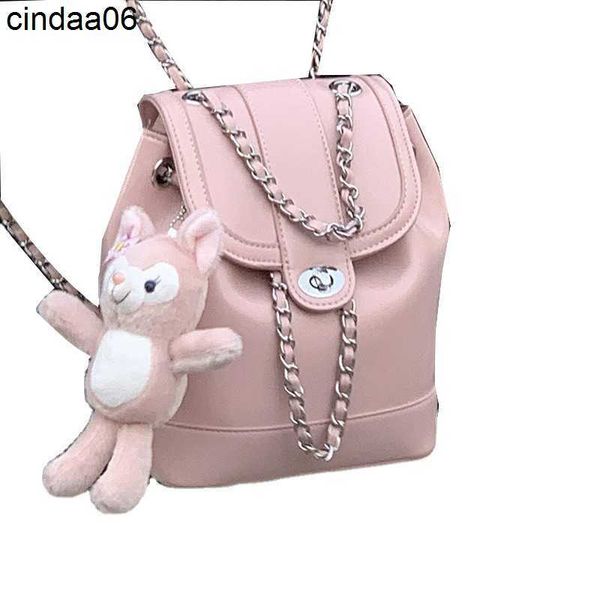 

fashionable womens backpack chain shoudler bag school student 2023 new simple backpacks womens travel shopping duffle bag