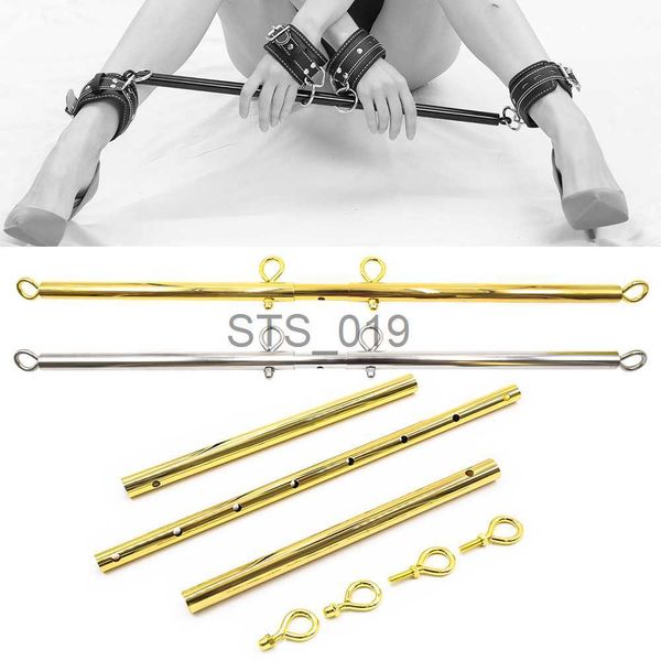

other health beauty items adjustable stainless steel spreader bar handcuffs ankle cuff open leg restraint sm bondage slave cosplay aid tool