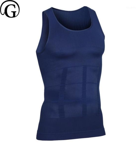 

men compression stretch boobs undershirt slimer strong gynecomastia slimming shaper muscle shirt tank shapewear body shaping 4451938, Black;brown