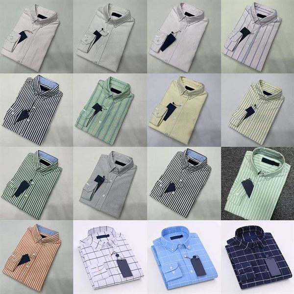 

designer mens casual shirts long sleeve tshirts dress embroidery business pony clothing slin lapel clothing -2xl 33z, White;black