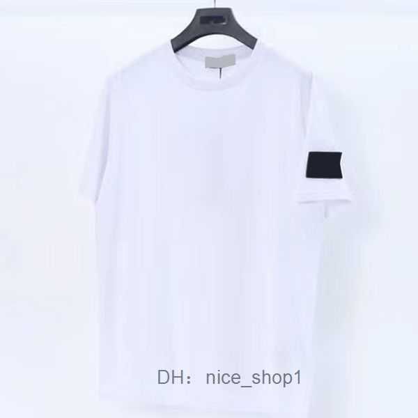

designer shirt superior quality stone summer menswear breathable loose letter print lovers street fashion varsity cotton t-shirt 5 3a2d, White;black