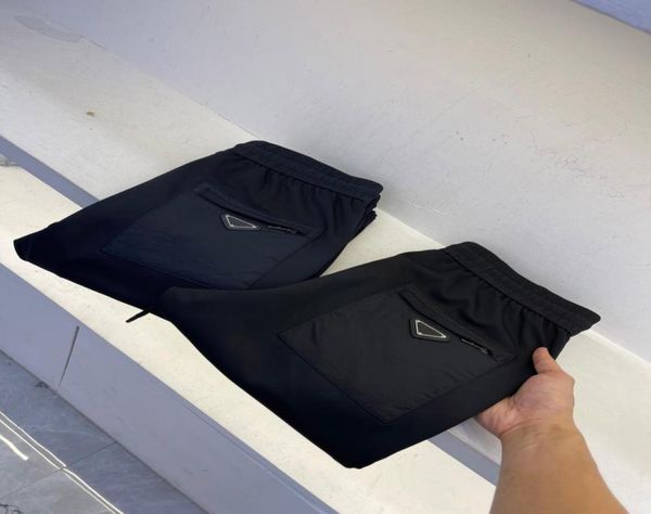 

2022 autumn and winter new jogger pants comfortable material elastic waistline mens sports sweatpants highquality brand design8499776, Black