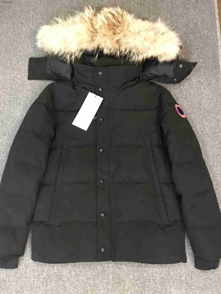 

designer men's down jacket women's canadian gooses parkers winter hooded thick warm coats female, Black