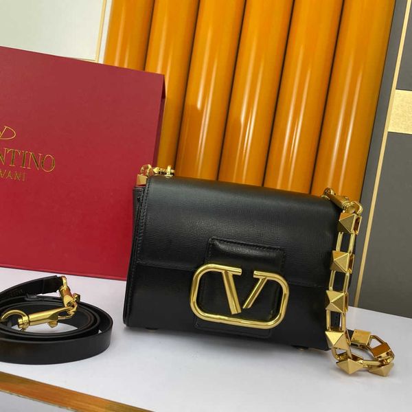 

rivet calfskin women's bag shoulder bag handbag straddle bag hardware st7q