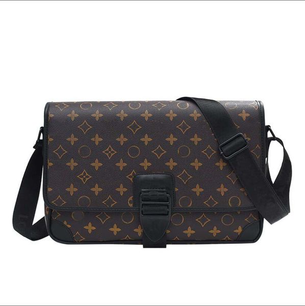 

men's bag flip shoulder bag fashion men's cross-section leisure computer briefcase printed plaid business bag