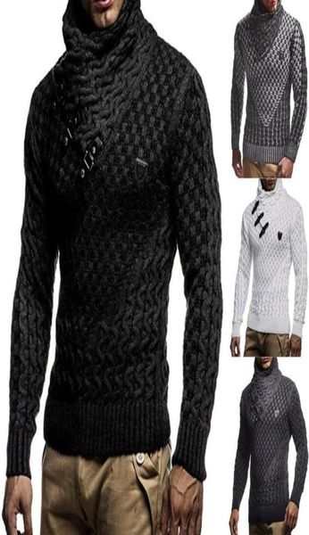 

men039s sweaters mens splicing long slim high collar pullover sweater knitted jumper show up unique trend turtelneck19422795, White;black