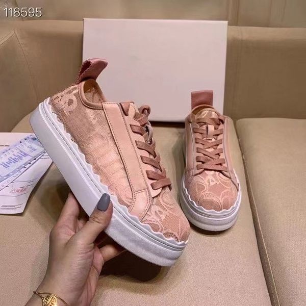 

ladies designer laurens leather shoes sneakers classcial pink womens lace casual shoe sports trainers comfortable luxury jogging running sho, Black