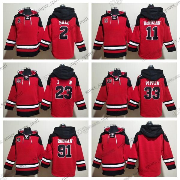

diy lavine derozan ball scottie pippen dennis rodman red basketball hoodie spring and autumn thin hooded sweater mens loose student winter p, Blue;black