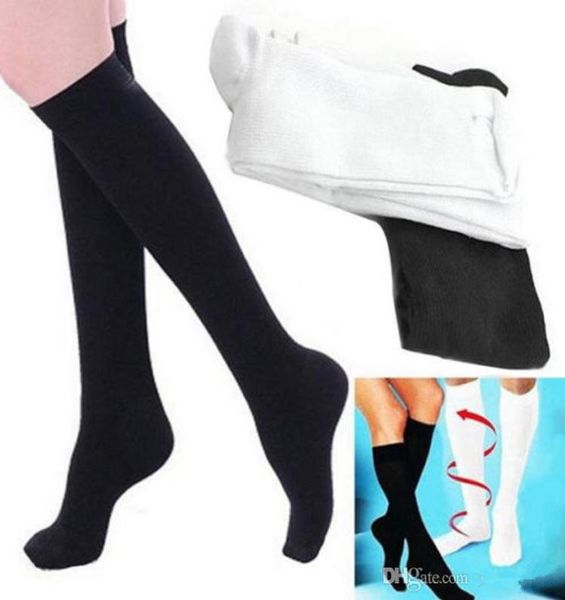 

christmas men basketball elite socks anti fatigue compression stocking sock leg warmer slimming sport socks calf support relief so7340444, Black;white