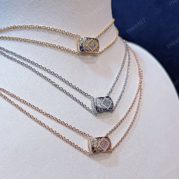 

fashion argyle designer necklace double layer women classic designer clavicle chain pendant necklaces for lady choker necklace, Silver