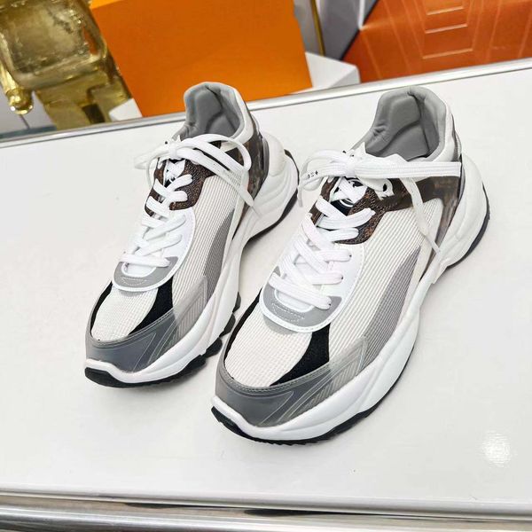 

designer women for mens run 55 sneaker casual shoes real leather sports sneakers flats casual speed trainers size 35-41 07, Red;white