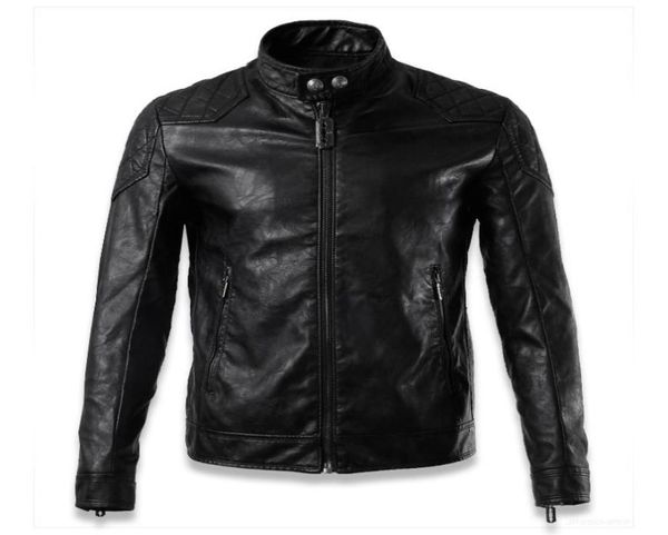 

chaqueta de cuero hombre 2020 new popular men biker leather jackets young man outerwear short style9237393, Black