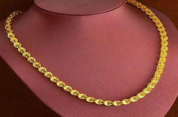 

20 inches collar chain 18k yellow gold filled womens mens clavicle necklace chain gift fashion accessories261s1301415, Silver