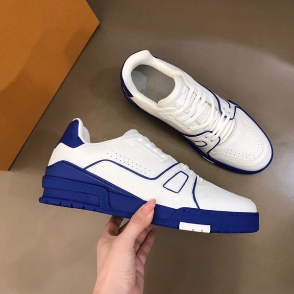 

new luxury designer sports shoes, casual shoes, white black leather, women's sports shoes, men's and women's flat shoes, trai