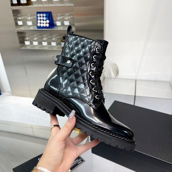 

fashion designer men's women's long boots short boots martin boots leather 35-41, Black