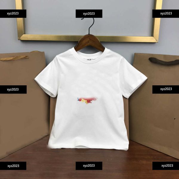 

23ss kids short sleeve baby t-shirt child clothing stylish plant wrapped letter design new arrivals size 100-160 cm mar17, Blue