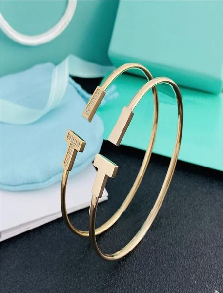 

s925 silver fashion t gold love bracelets pour hommes charm bangle braccialetto pulsera for menswomen wedding lovers gift diamond6909943, Golden;silver