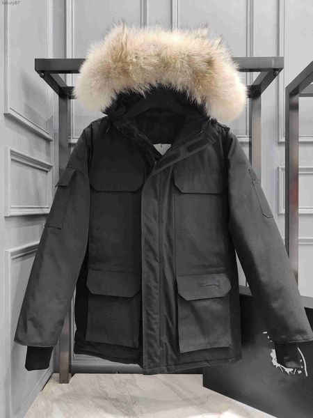

designer mens canadian goose puffer down womens jacket parkas winter thick warm coats windproof embroidery letters streetwear causal outerwe, Black
