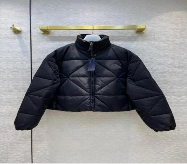 

women short style down coat stand collar thin outdoor jacket winter autumn parkas size sml white black70548265007029, Black