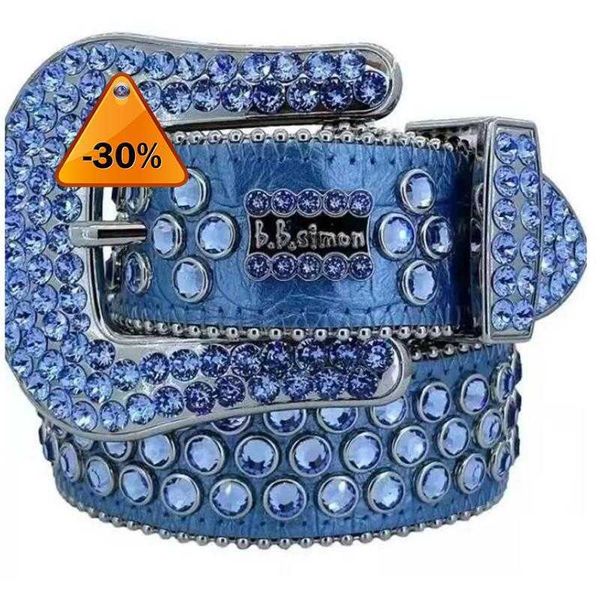 

2022 fashion belts for women designer mens bb simon rhinestone belt with bling rhinestones as gifta1az, Blue;gray