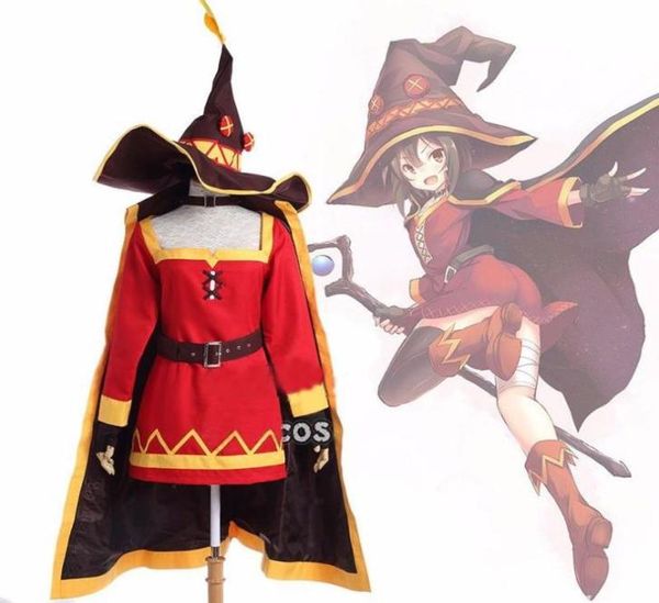 

konosuba god blessing on this wonderful world megumin cosplay costume2764223, Black
