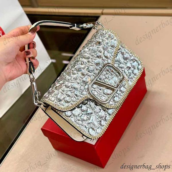 

cowhide rhinestone crystal decorated designer shoulder bag designer bag crossbody bag luxurys handbags designer women bag luxury bag 0821