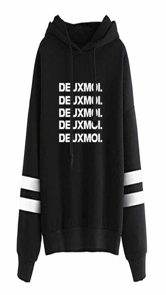 

deuxmoi merch hoodie pullover sweatshirt long sleeve fashion clothing6626949, Black