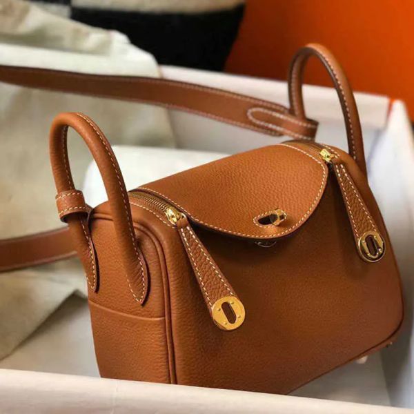 

totes luxurys designers bags real leather handbag lindys crossbody bag mini soft cowhide women's totes dumpling purses with gold
