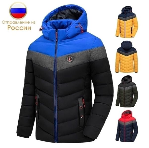 

men039s down parkas winter brand casual warm thick waterproof jacket coat autumn outwear windproof hat 2210065938419, Black