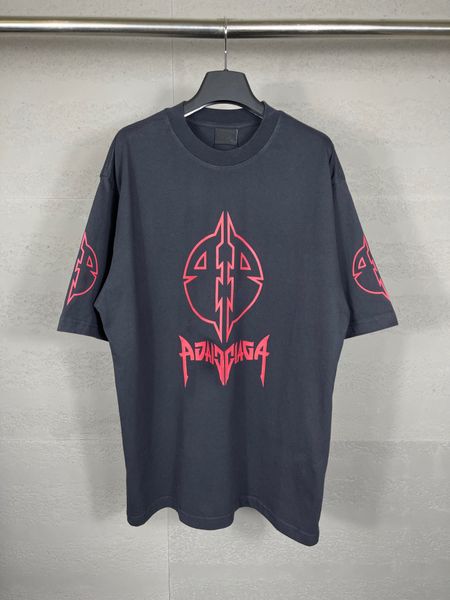 

men's plus tees & polos round neck embroidered and printed polar style summer wear with street pure cotton t-shirts 243, Black