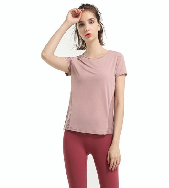

women clothing tees tshirts tracksuit yoga clothes womens sports fitness professional running breathable mesh back short6009694, White