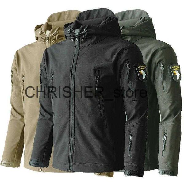 

other sporting goods 2021 outdoor waterproof softshell jacket hunting windbreaker ski coat hiking rain camping fishing tactical clothing men