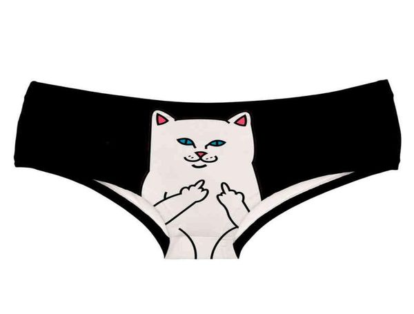 

deanfire super soft women 3d panties underwear cat meow kitty funny print kawaii push up briefs lingerie thong for female9678441, Black;pink