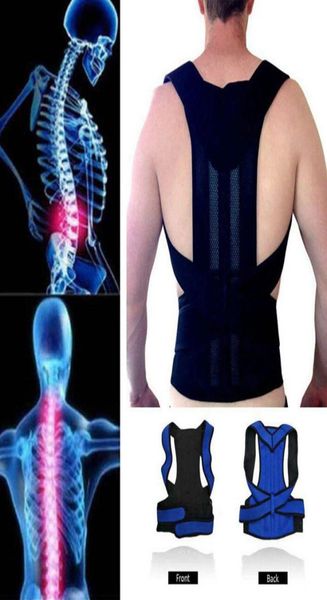 

4xl upper back pain relief posture corrector for men body shapers shoulder support belt kids spine protector lumbar braces9990697, Black;brown