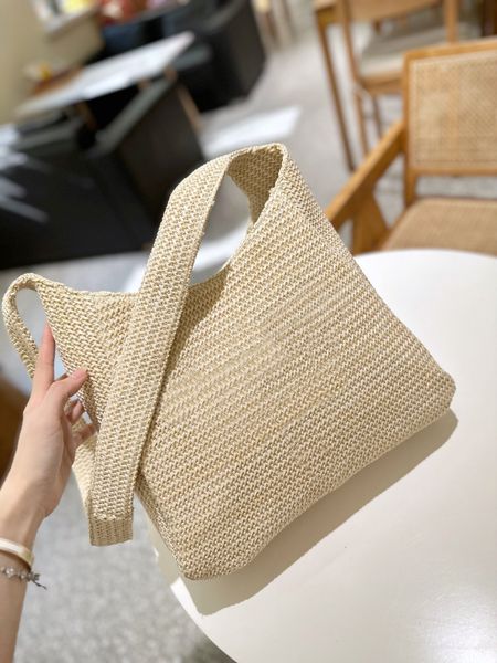 

tz 23tote woman straw bags beach bag designer shopping bag women's raffia woven shoulder bags grass handbag crossbody bag fashion croch