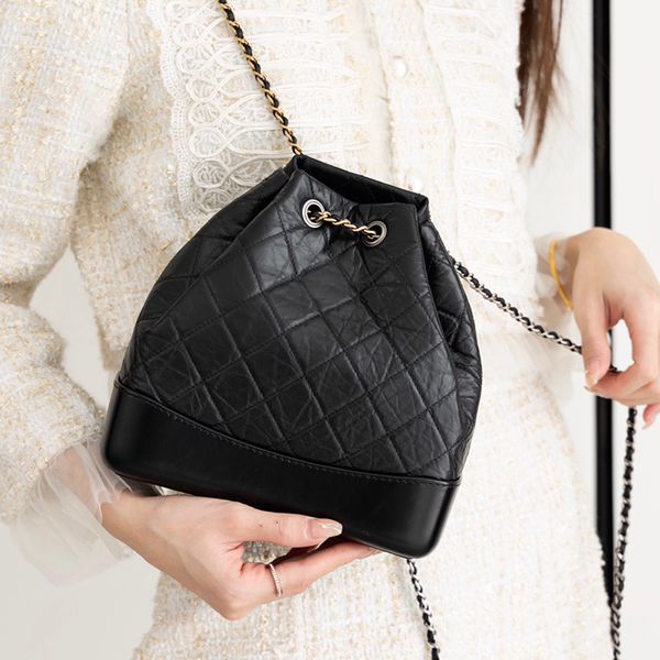 

10a mirror quality designer bag 23cm backpack genuine leather shoulder bag backpacks with box c089