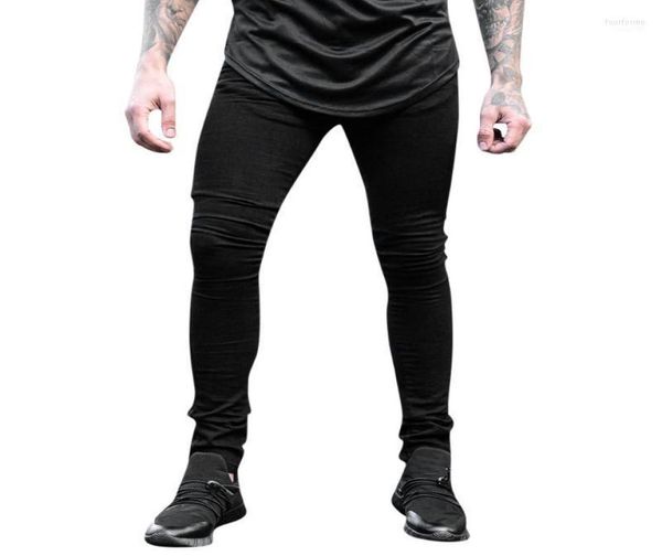 

men039s jeans fashion denim men skinny masculino elastic pencil trousers black for pants slim fit calca masculina 206372989, Blue