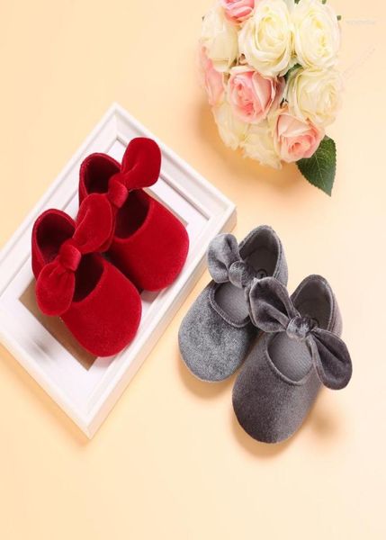 

first walkers fashion born infant baby girls shoes velvet red christmas 018m princess girl bow1771289