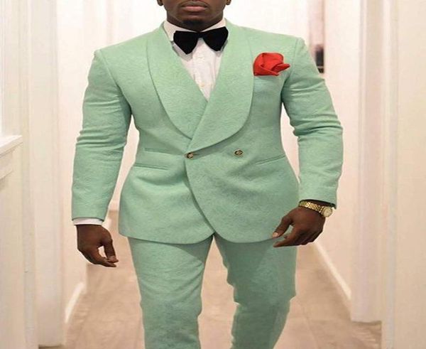 

men039s party wear mint green wedding tuxedos prom outfit 2021 two piece groom tuxedos trim fit men party suit custom made groo4815702, Black;gray