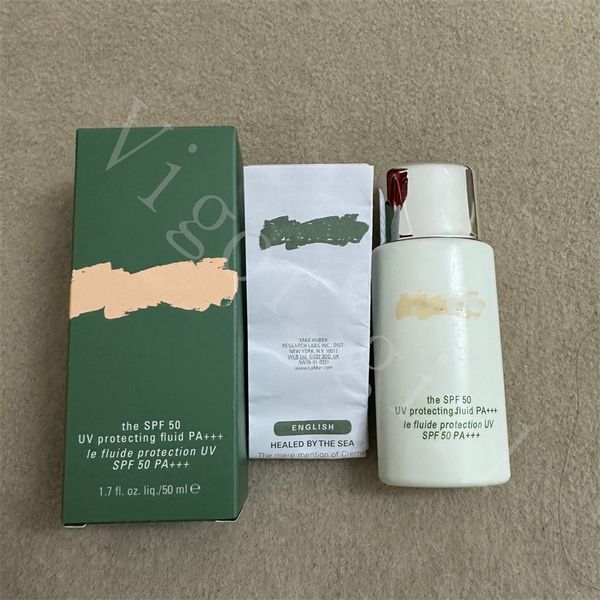

la brand foundation primer the spf 50 uv protecting fluid pa+++ le fluide protection 50ml girl face arm leg care cream repair after sun good