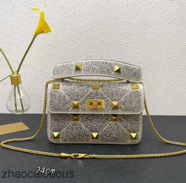 

women designer bag crossbody beach style crystal luxury handbags classic bags valantinos lady's diamond mini handheld rivet leather han