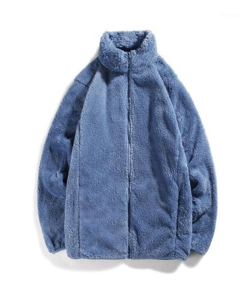 

men039s jackets 2021 warm fleece jacket men zipper windbreak winter loose oversize coat women hip hop autumn1006780, Black;brown
