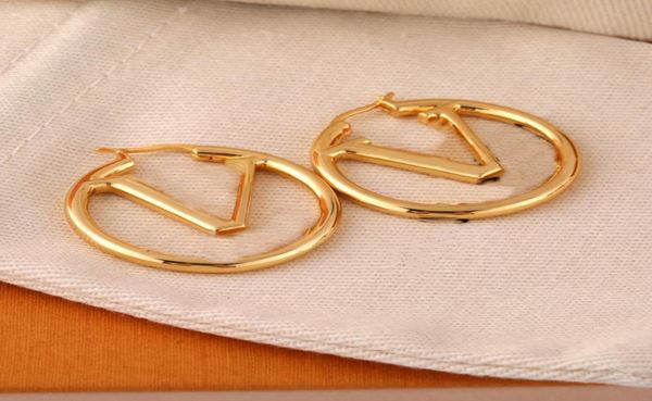 

18l gold letter earrings brass gold earrings new trend couple retro earrings fashion jewelry supply7952356, Golden;silver