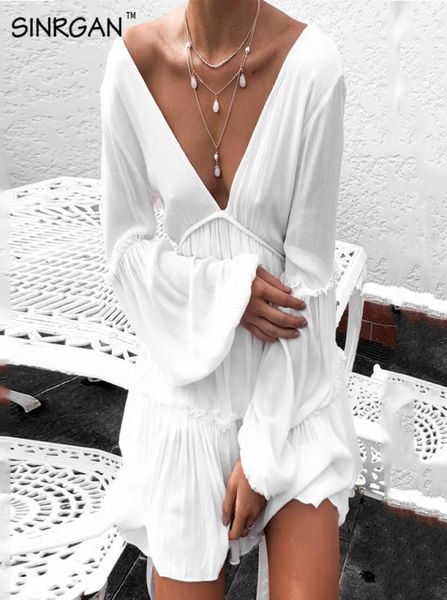 

nankey deep vneck backless white women dress modis elegant hollow out streetwear bohemian beach dress summer x12244975338, Black;gray