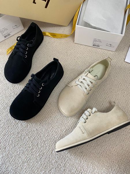 

women's shoes the row lace-up shoes new season comfortable fashion street style runway european size 35-40, Black