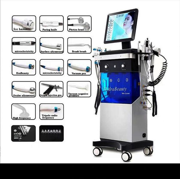 

14 in1 hydrafacial machine diamond peeling microdermabrasion water jet aqua facial hydra dermabrasion machine for spa salon
