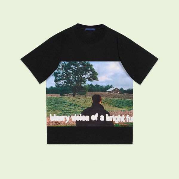 

men's plus tees & polos round neck embroidered and printed polar style summer wear with street pure cotton t-shirts a005, Black