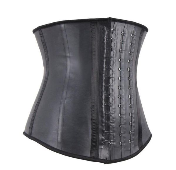

women039s shapers classic colobia 100 rubber latex waist trainer big hooks steel boned corset black body shaper underbust cinc4350913, Black;white