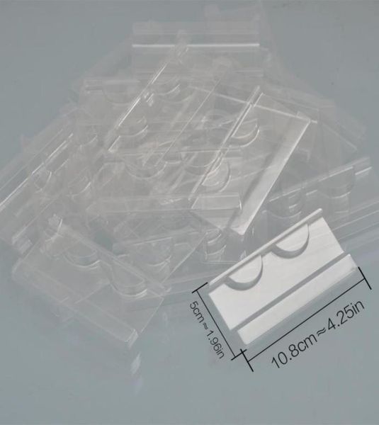 

100pcspack whole plastic clear lash trays for eyelash packaging box faux cils 3d mink eyelashes tray holder insert for eyelas406267477890