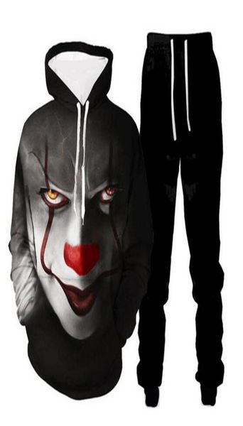 

wholehorror movie 3d all over print tracksuits sweatshirtsjoggers pants suit women men ab239389077, Gray